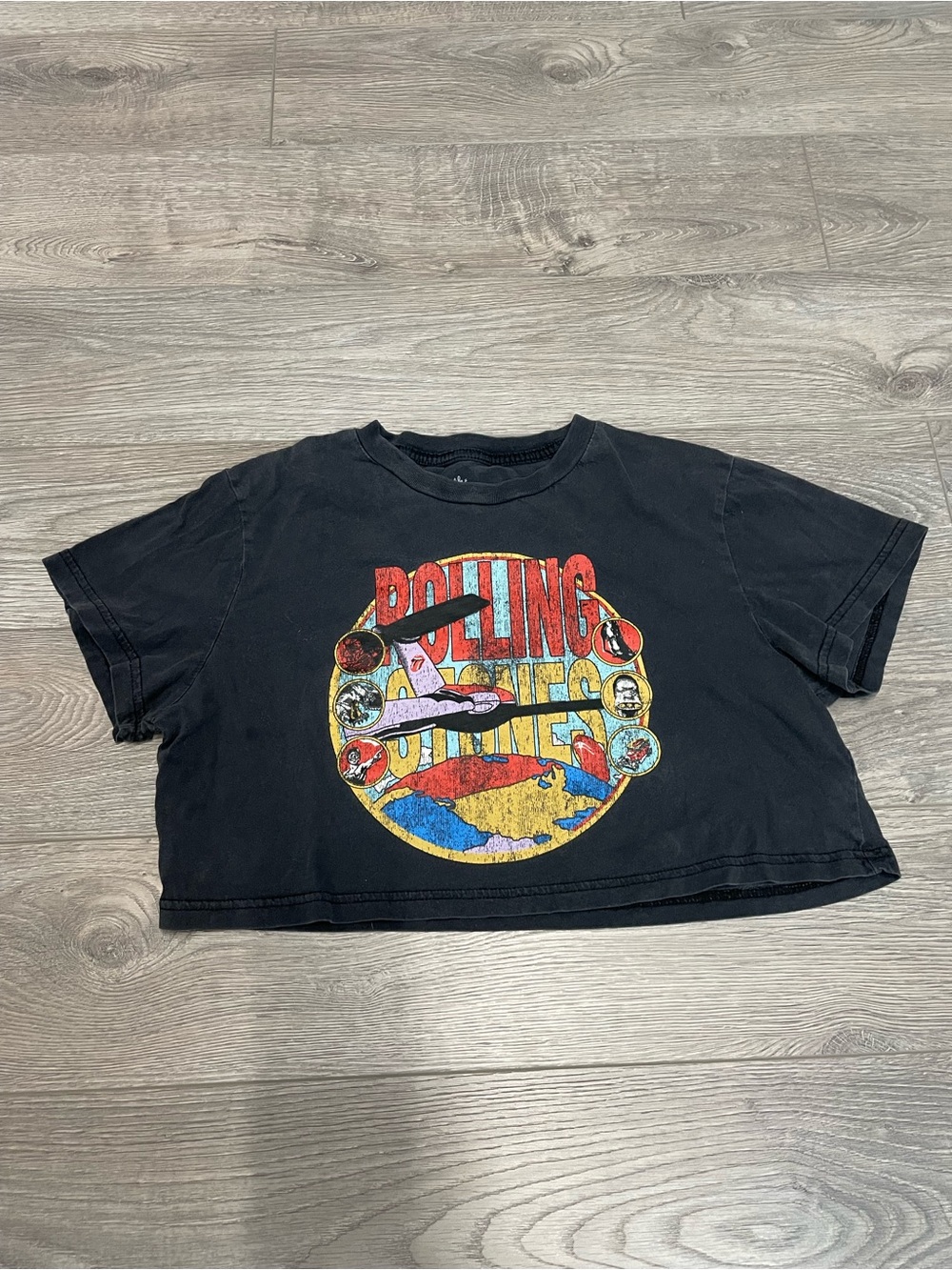 The Rolling Stones Graphic Crop Top - Size S